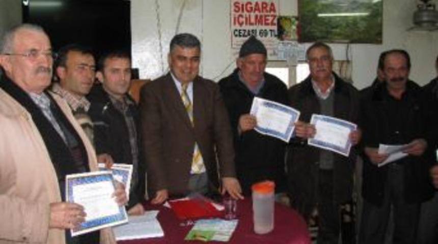 Ereğli&rsquo;de Meyve &Uuml;reticilerine Sertifika