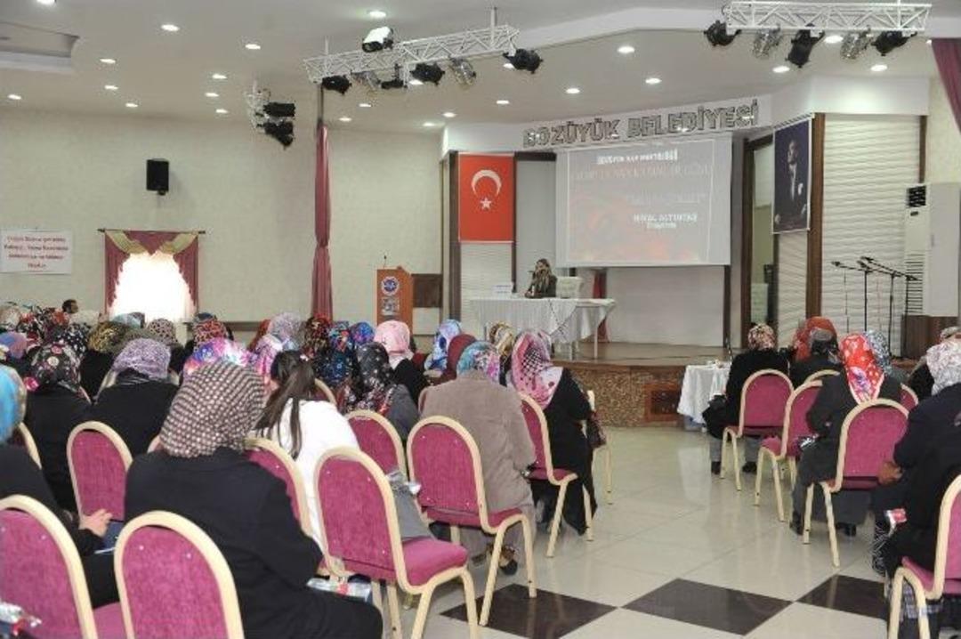 Boz&uuml;y&uuml;k&rsquo;te &ldquo;kadına Şiddet&rdquo; Konferansı