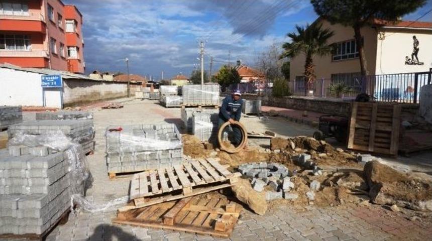 Sarıg&ouml;l Kilit Taşlarla Kaplanıyor