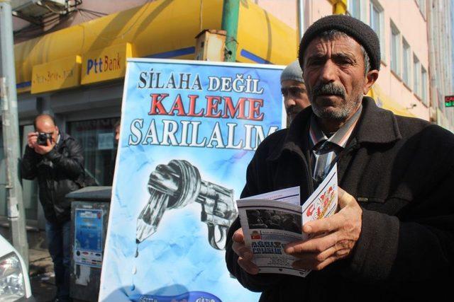 Ağrı'da 'Silaha Değil, Kaleme Sarılalım' Projesi Başlatıldı