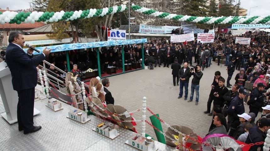 Bakan Eroğlu, Memleketi Şuhut'ta Yurt Ve G&ouml;let Temellerini Attı