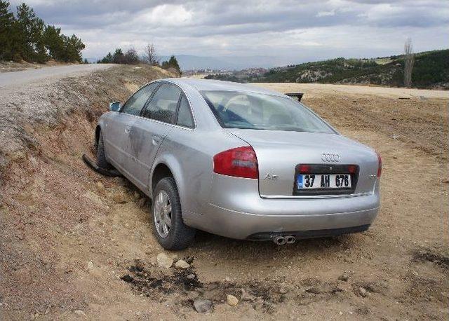 Trafiğe Kapalı Yolda Kaza: 2 Yaralı