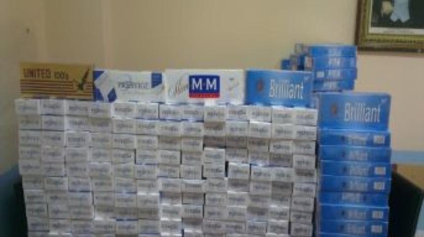 G&ouml;ksun'da 3 Bin 450 Paket Ka&ccedil;ak Sigara Ele Ge&ccedil;irildi
