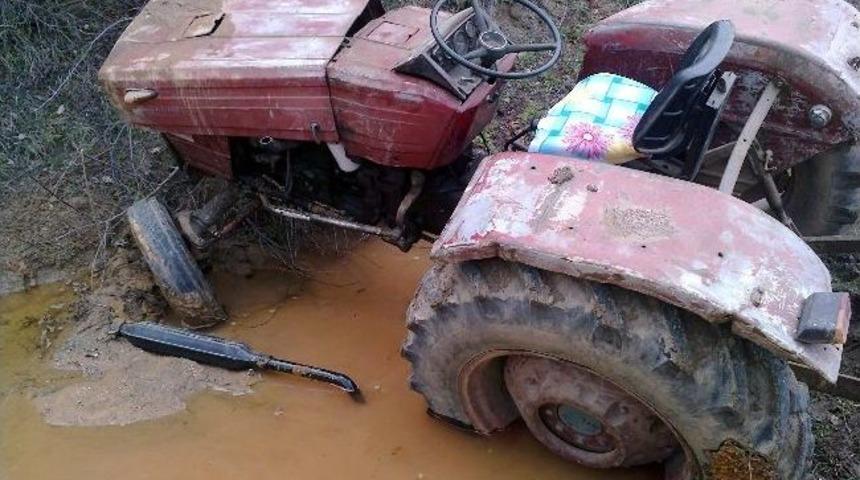 Dursunbey'de Trakt&ouml;r Kazası: 1 Yaralı