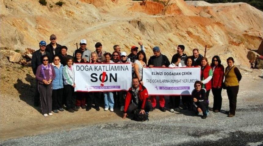 S&ouml;ke Kadın Meclisinden Beşparmakta Maden Ocaklarına Tepki