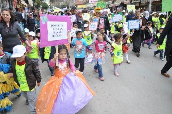 Kozan'da 750 Öğrenci Çevre İçin Yürüdü G1