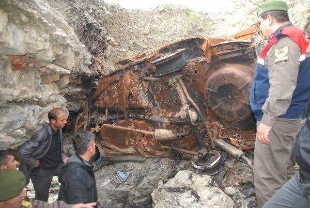 Çalıntı Otomobil Yanmış Halde Bulundu