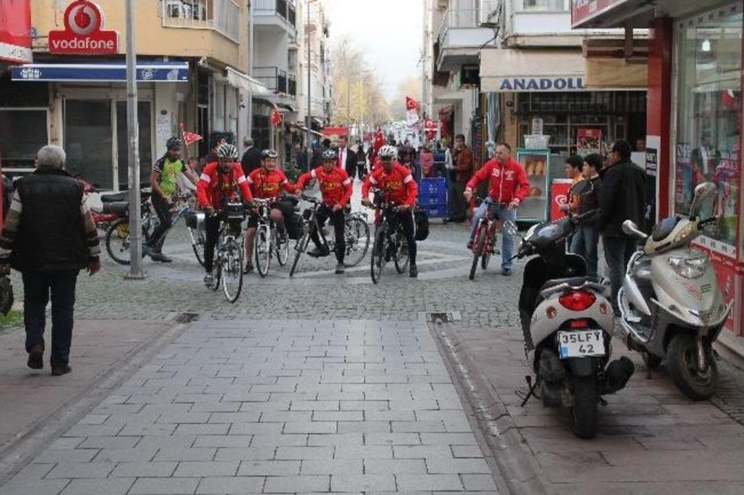 (&ouml;zel Haber)-antalya&rsquo;da Başlayan Bisiklet Turu &Ccedil;anakkale&rsquo;de Son Bulacak