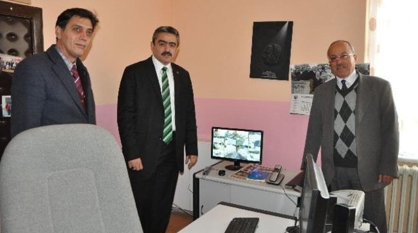 Nazilli Belediyesi&rsquo;nden İlk&ouml;ğretim Okuluna Kamera Sistemi