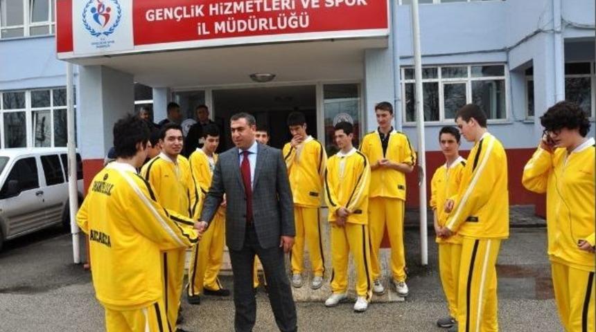 Basketbol Birincisi Balıkesir'e Uğurlandı