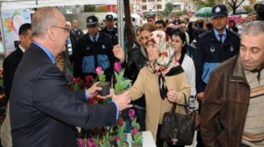 Manisa Belediyesi Vatandaşlara 10 Bin Lale Soğanı Dağıttı