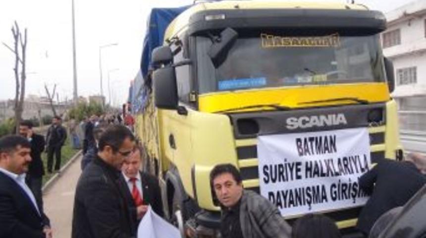 Batman'dan Suriye&rsquo;ye Gıda Ve Ila&ccedil; Yardımı