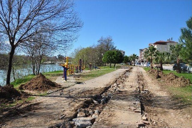 Manavgat Zindan Kalesi’ne Ahşap Yol Yapılıyor