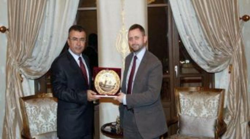 AB Siyasi İşler M&uuml;steşarı Miller, Hatay Valisi Lekesiz'i Ziyaret Etti