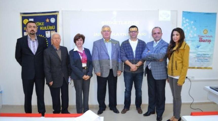 S&ouml;ke Rotary'den &Uuml;niversite &Ouml;ğrencilerine Seminer