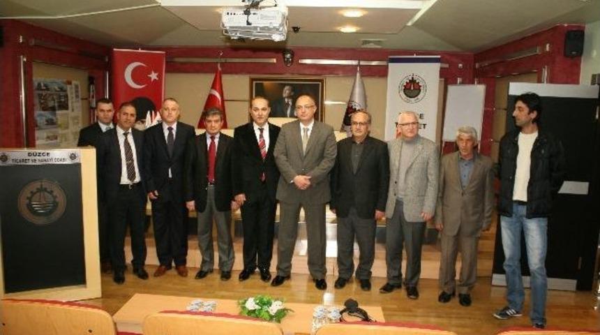 Mhp D&uuml;zce İl Teşkilatından Dtso Meclis Başkanı &Ouml;zsoy&rsquo;a Ziyaret