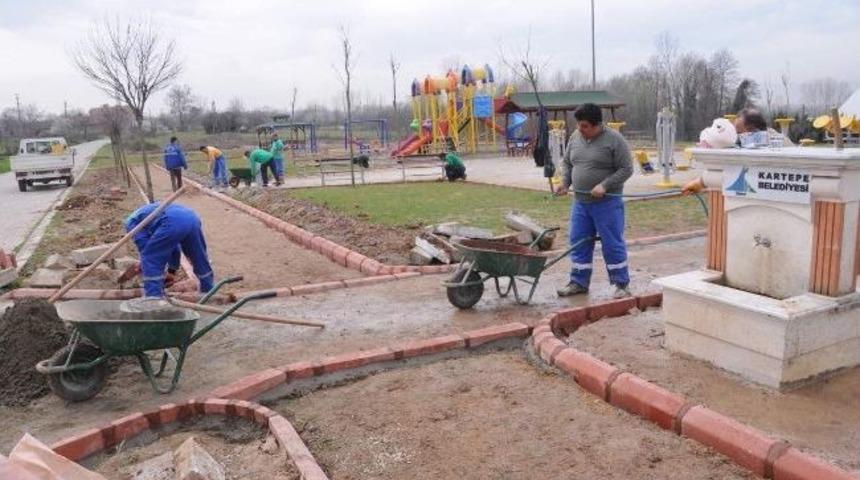Pınarbaşı Parkı'ndaki &Ccedil;alışmalar S&uuml;r&uuml;yor