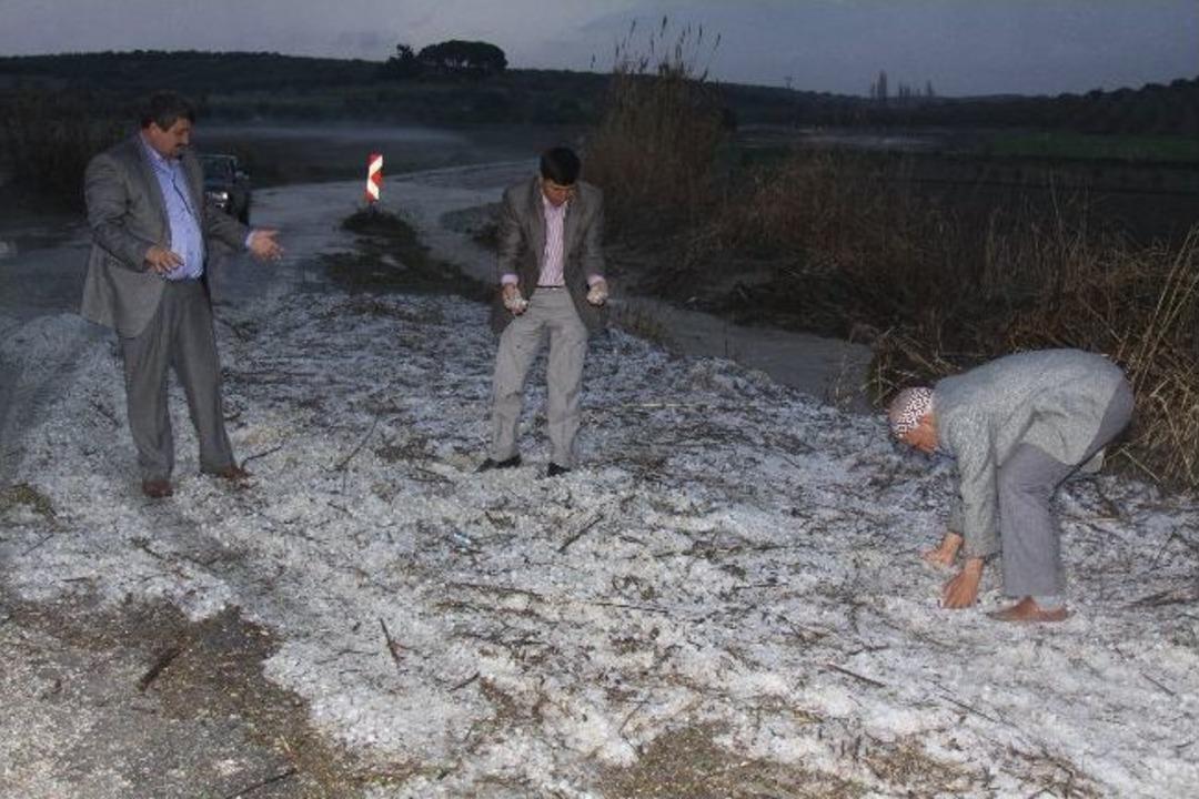 Şiddetli Dolu Yağışı Saruhanlı&rsquo;da Zarara Neden Oldu