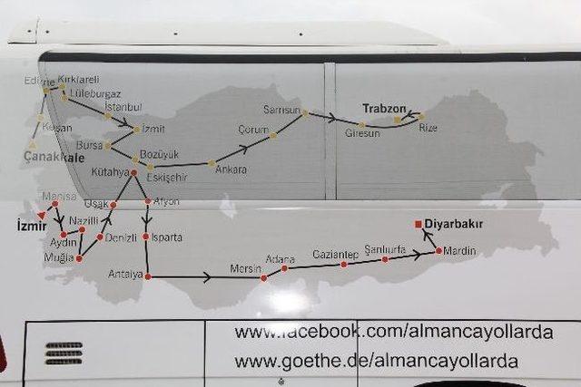 Almanca Yollarda Otobüsü Nazilli’ye Uğradı