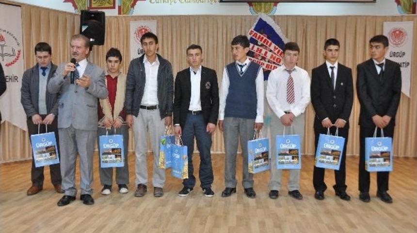 &Uuml;rg&uuml;p&rsquo;te Kuran-ı Kerim, Ezanı G&uuml;zel Okuma Ve Hafızlık Yarışması Yapıldı