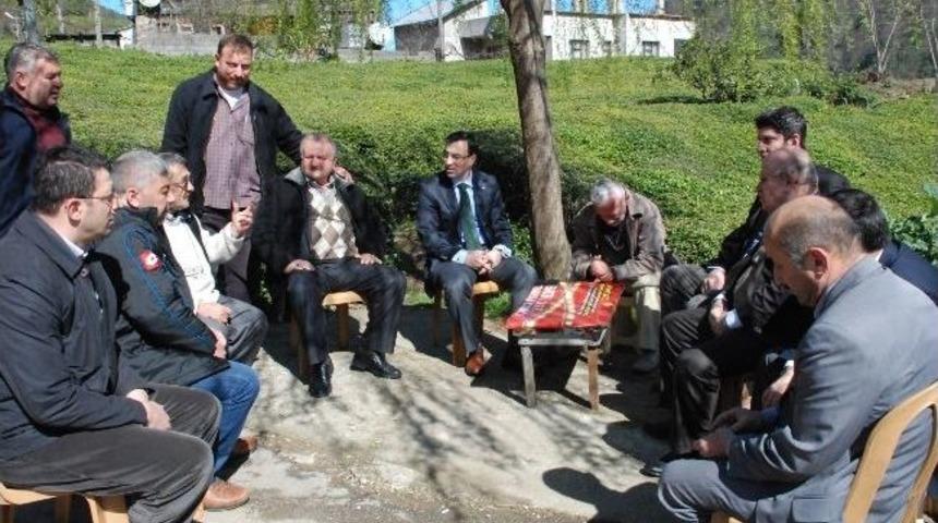 Of Kaymakamı Arslan K&ouml;yleri Dolaşıyor