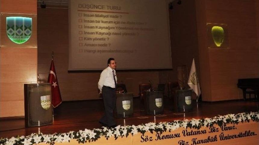 Karab&uuml;k&rsquo;te &ldquo;stratejik İnsan Kaynakları Y&ouml;netimi&rdquo; Konferansı