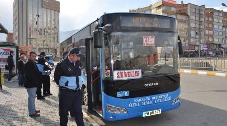 Zabıta Ekipleri Otob&uuml;sleri Denetledi