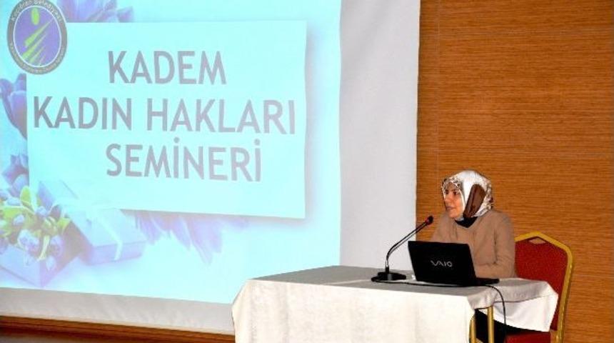Ke&ccedil;i&ouml;ren Kadın Eğitim Destek Merkezi (kadem)'den Kadın Hakları Semineri