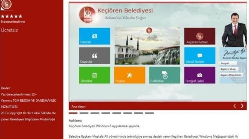 Ke&ccedil;i&ouml;ren Belediyesi Ve Microsoft El Ele