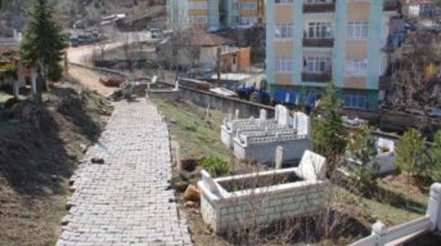 Belediyeden Parke Taşı &Ccedil;alışması