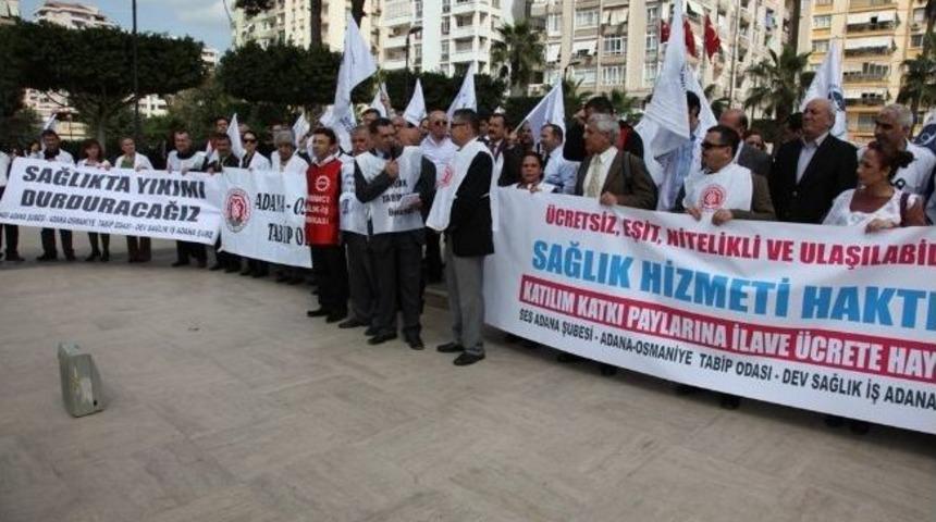 Adana&rsquo;da Sağlık &Ccedil;alışanları Tıp Bayramı&rsquo;nda Y&uuml;r&uuml;d&uuml;