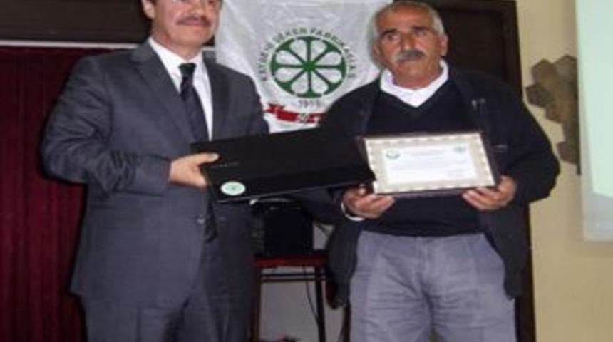 Pancarda Y&uuml;ksek Verimi Yakalayan &Ccedil;ift&ccedil;iler Bilgisayarla &Ouml;d&uuml;llendirildi