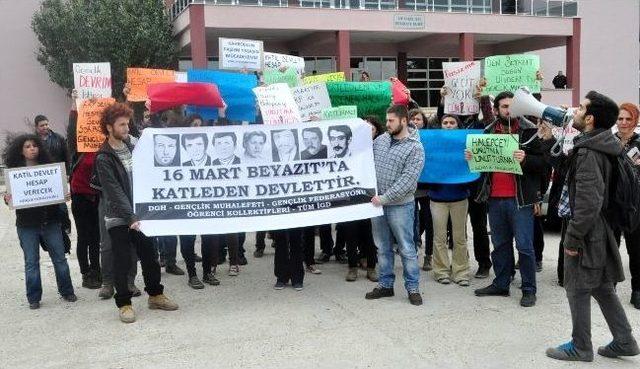 Beyazıt Kampüsü’nde 35 Yıl Önce Öldürülen Öğrencileri Andılar