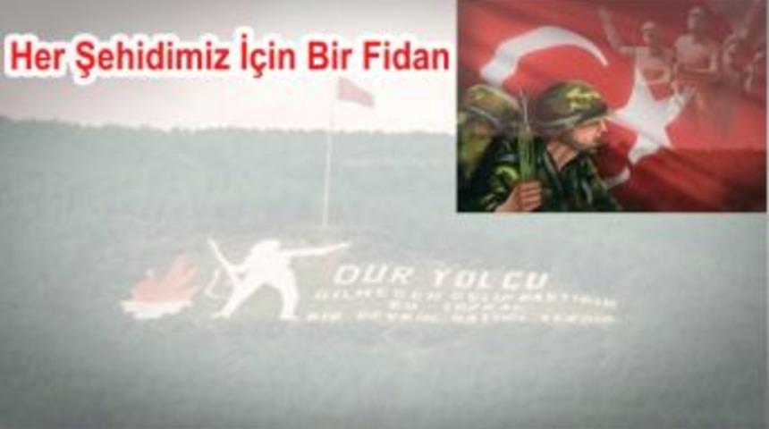 Gen&ccedil;ler Şehitler İ&ccedil;in Fidan Dikecek