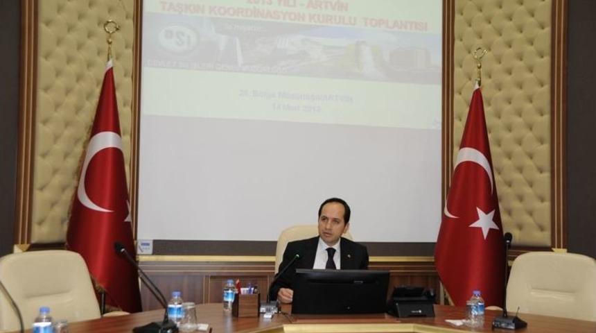 Artvin'de 'Taşkın Koordinasyon Kurulu' Toplandı