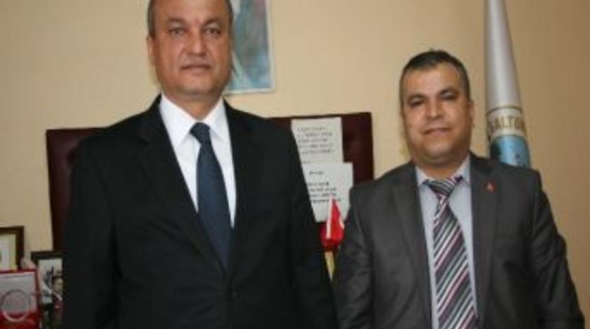 T&uuml;rkali İlk&ouml;ğretim M&uuml;d&uuml;r&uuml; Başkan D&uuml;zl&uuml;&rsquo;y&uuml; Ziyaret Etti