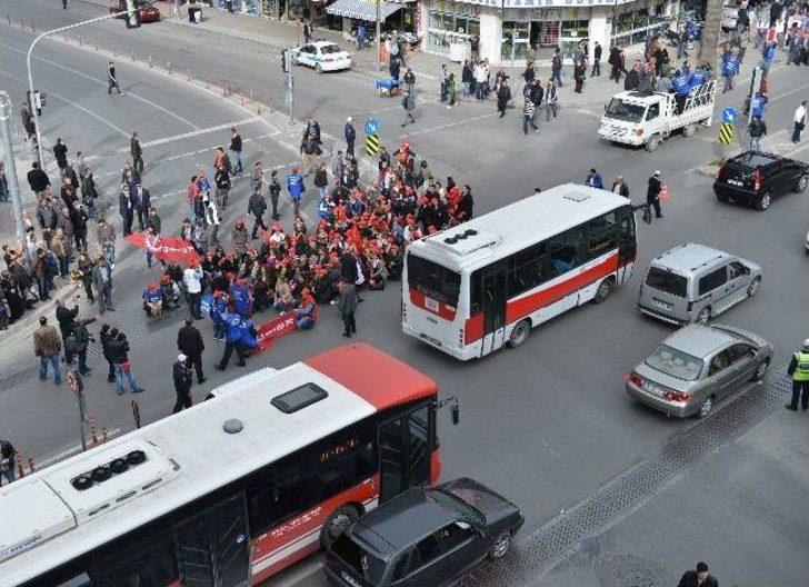 İzmir’de ‘taşeron’ Eylemi G1