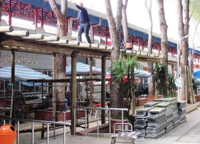 Çamlık’ta Pergola Çalışmaları Tam Hız