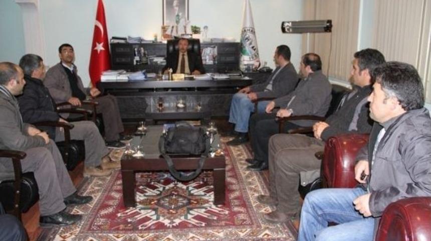 Serhat Ardahan Gazeteciler Derneği &Uuml;yeleri, Başkan K&ouml;ksoy&rsquo;u Ziyaret Etti