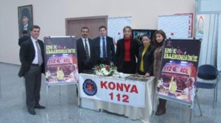 Fuarda 112'yi Tanıtıyorlar