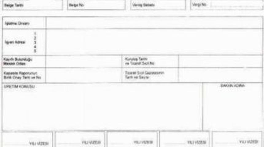 Sanayi Sicil Belgesi Başvuruları Artık Elektronik Ortamda