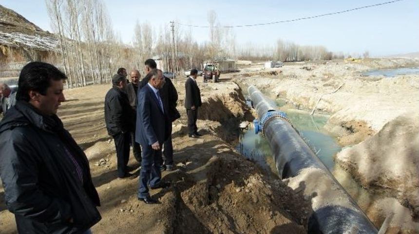 Abi Yeni İ&ccedil;me Suyu İsale Hattını İnceledi