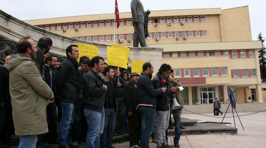 Uzung&ouml;l'e Yapılacak HES'e Protesto