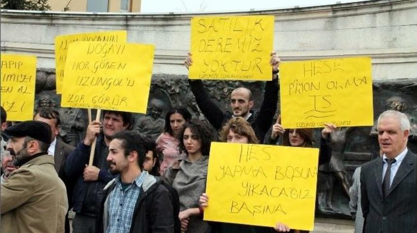 Trabzon&rsquo;da Hes Protestosu