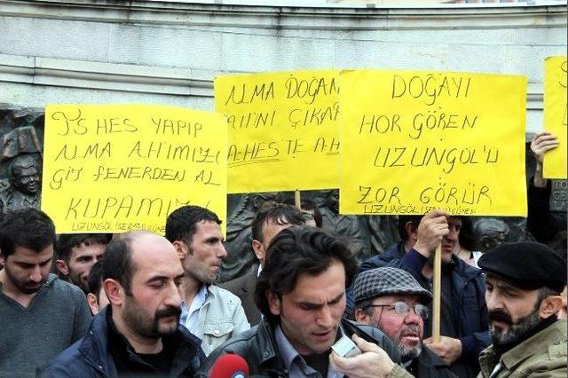 Trabzon’da Hes Protestosu