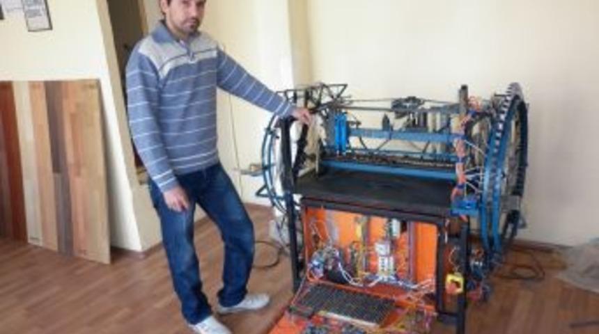 Oltulu Mucit, Oltu Taşı Işleme Makinesi Geliştirdi