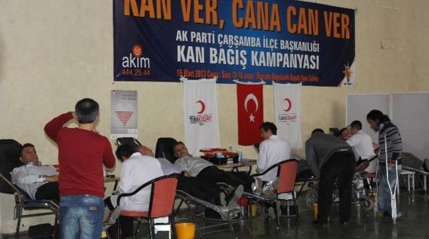 &Ccedil;arşamba&rsquo;da Kan Bağışı Kampanyası