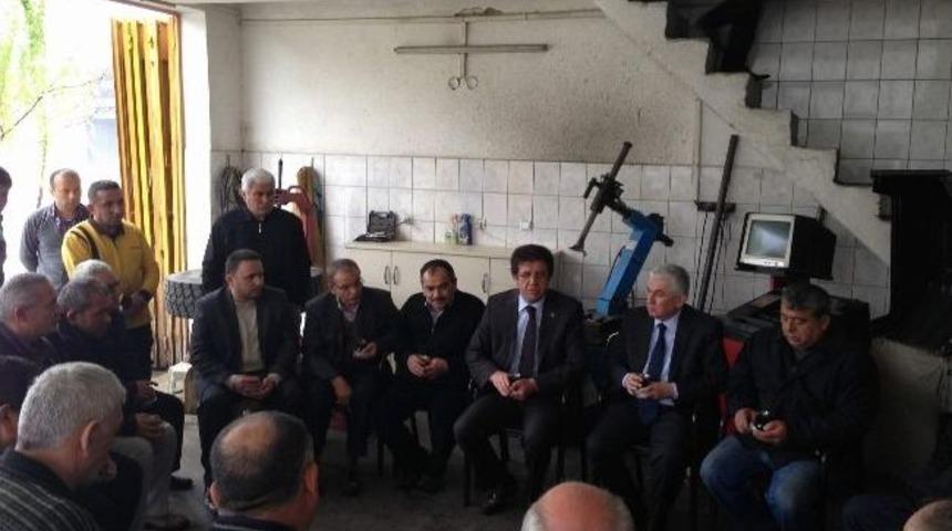 Zeybekci Sanayi Sitesi Esnafını Ziyaret Etti