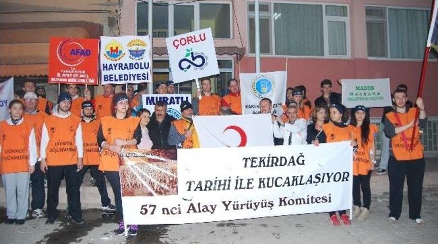 57 Kişi 57. Alay İ&ccedil;in Yola &Ccedil;ıktı