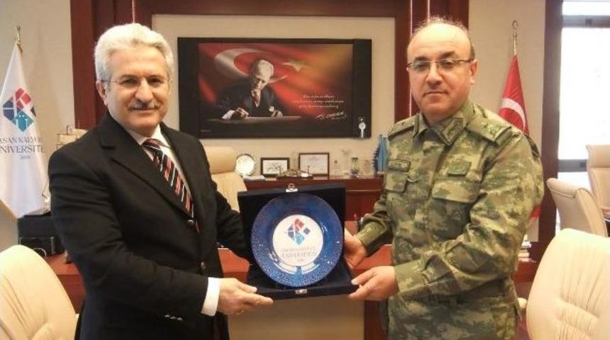 Tuğgeneral Yıldırım&rsquo;dan Hk&uuml;&rsquo;ye Ziyaret